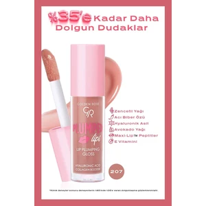 Golden Rose Plumped Lips Lip Plumping Gloss No: 207 - Dolgunlaştırıcı Dudak Parlatıcısı - 8691190528539