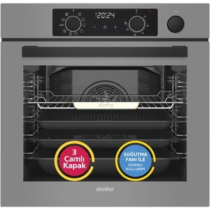 Ank.fırın Steam Master Gri Cam Dij.saat