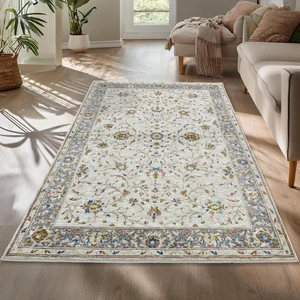 Motto Vintage Modern Dokuma Halı Oturma Odası Salon Halısı Y961D_WV15