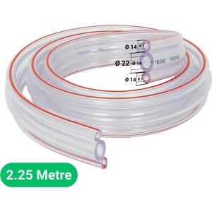 Süt Sağma Makinesi Üçlü Süt Hortumu (Ø14xØ22/Ø7xØ14 mm) (2,25 Metre - Kesili)
