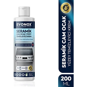 Clean Seramik Cam Ocak Yüzey Temizleyici Krem 200 ml
