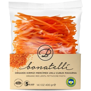 Kırmızı Mercimekli Çubuk Makarna 400 gr