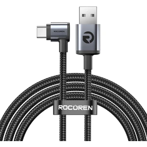 Usb-A To Type-C 90° 3A Hızlı Şarj ve Data Kablosu 1 Metre