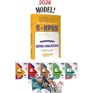 2026 E-Kpss Yediiklim Tüm Dersler Konu Anlatımlı Tek Kitap + 5 Branş Deneme Seti Hediyeli