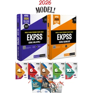 2026 Ekpss Pegem Akademi Konu Anlatımı ve Soru Bankası Tüm Dersler Tek Kitap Seti + 5 Branş Denemesi
