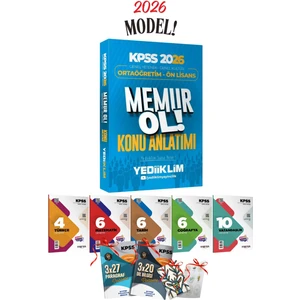 2026 Önlisans-Ortaöğretim Kpss Yediiklim Memur Ol Tek Kitap Konu Anlatımı ve Branş Denemeleri Seti