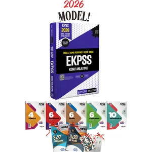 2026 Ekpss Pegem Akademi Konu Anlatımlı Tüm Dersler Tek Kitap ve 5 Branş Denemesi 4 Hediyeli Set