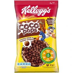 Coco Pops Çikolatalı Buğday ve Mısır Gevreği 40 Gr, Lif,demir ve 7 Vitamin Içerir