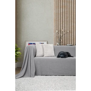 Latuda Concept Kaymaz Koltuk Örtüsü Çift Taraflı Mikrofiber Şönil 175x300 cm KURŞUN – Kedi Köpek ve Çocuk Dostu