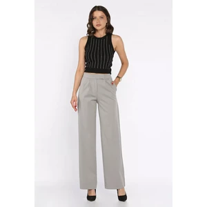 Kadın Bel Lastikli Cırtlı Palazzo Pantolon P-00017609