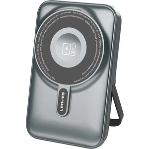 PW1006D Dijital LED Ekranlı Standlı Wireless Powerbank 15W 10000MAH Gri