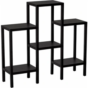 Akıllıelma Raf Ünitesi 6 Katlı Ombeg Modüler Siyah