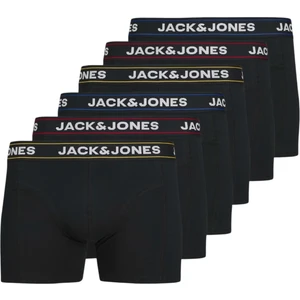Jack Jones Erkek 6 Lı Siyah Pamuklu Boxer 12286183