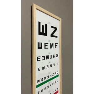 Göz Snellin Eşeli Ahşap Çerçeveli 70X25CM Askılı Tıpmerkez