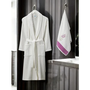 Zena Krem Kadın Havlulu Bornoz