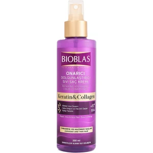 Keratin & Kolajen Sıvı Saç Kremi 200 ml Kolay Tarama ve Hacim Artışı Sağlar