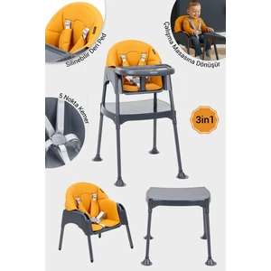 Wellgro Growup Çalışma Masalı Mama Sandalyesi, Taba