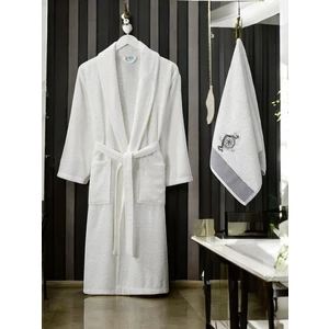 Zena Krem Erkek Havlulu Bornoz