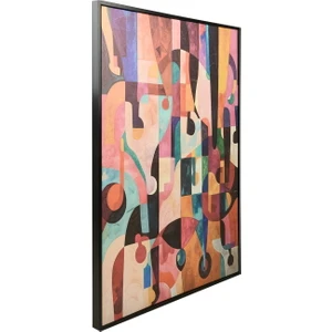 Deco Human Tablo - Renkli - 100X75 cm