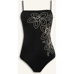 Regular Fit Nakışlı Askılı Mayo-Fall in Love E2572AX25SM