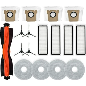 Gcp Like Xiaomi Robot Vakum X20 Pro / D102GL Vakum Parçaları Ana Silindir Yan Fırça Hepa Filtre Paspas Bezi Toz Torbaları (Yurt Dışından)