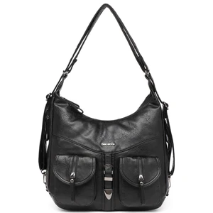 Yıkama Deri Hem Sırt Hem Omuz Kadın Çantası 21-K Barcelona 1936