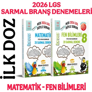 8.sınıf Matematik + Fen Bilimleri '2'li Sarmal Branş Deneme Seti (2026 LGS)