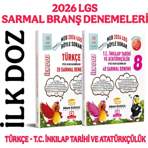 8.sınıf Türkçe +T.c. Inkılap Tarihi 2'li Sarmal Branş Deneme Seti (2026 LGS)