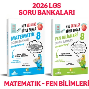 8.sınıf Matematik - Fen Bilimleri 2'li Soru Bankası Seti (2026 LGS)