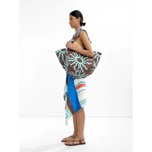 Desenli %100 Pamuk Shopper Çanta