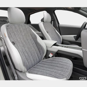 Tesla Model Y Keten Oto Koltuk Koruyucu Kılıf Cepli 2020-2024 Gri