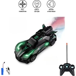 Uzaktan Kumandalı Şarjlı Duman Atan Araba 1:20 Full Fonksiyon Kumandalı Buhar Çıkaran Oyuncak Araba