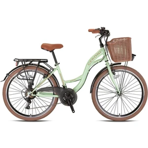 Sırıo 28 Jant Profesyonel Şehir Bisikleti Mint Yeşili Kahverengi 2025