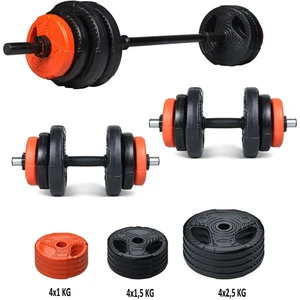 23 kg Grip Plate Turuncu Siyah Halter & Dambıl Seti | Yerli Üretim – 2 Yıl Garantili ve Dayanıklı Ürün