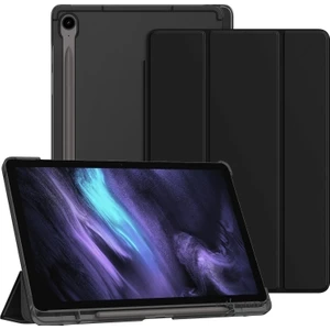 Samsung Galaxy Tab S10 Fe Plus 13.1 Inç 2025 Kılıf Smart Uyku Modlu S Pen Kalem Bölmeli Standlı Arkası Renkli Kapak SM-X620/X626B