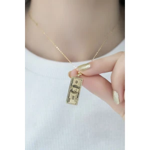 14 Ayar Dolar Kolye