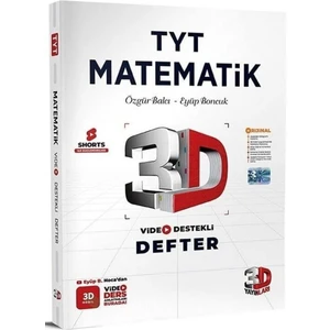 3D Yayınları Yks Tyt Matematik Video Destekli Defter 3D Yayınları