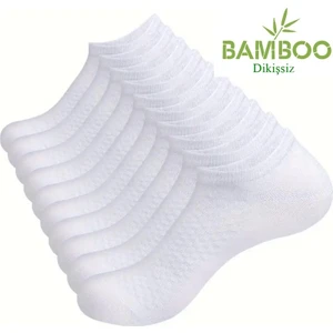 Unisex Bambu Dikişsiz Patik Çorap 10'çift