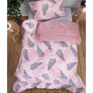 Arma Concept Tek Kişilik Lüx Çift Taraflı Pufidik Desenli Wellsoft Yorgan 155x215 + 1 Adet Yastık Kılıfı