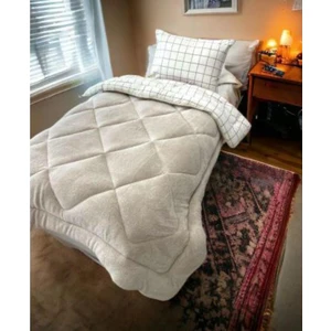 Arma Concept Tek Kişilik Lüx Çift Taraflı Pufidik Desenli Wellsoft Yorgan 155x215 + 1 Adet Yastık Kılıfı