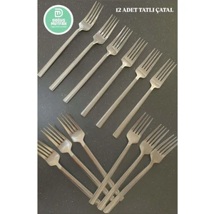Tatlı Çatal 12 Li 1,5 ml Paslanmaz Çelik Çubuk Model