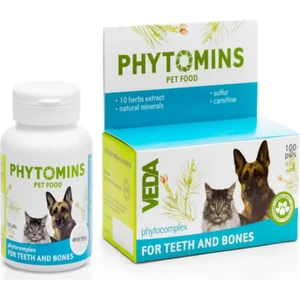 Veda Phytomins For Teeth And Bones Kedi Köpek Tamamlayıcı 100 Kapsül
