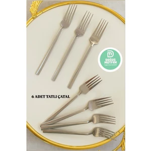 Tatlı Çatal  6 Lı 1,5 ml  Paslanmaz Çelik Çubuk Model