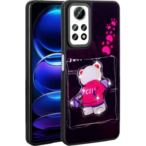 Xiaomi Redmi Note 12 Pro 4g Kılıf Parlayan Kabartmalı Ikonik Figürlü Iktk Amas Silikon Kapak-Siyah