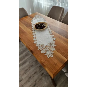 Lüks Fransız Dantelli Kadife Runner