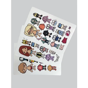 Toca Boca Ece ve Arkadaşları 3’lü Giydirme Sticker Seti