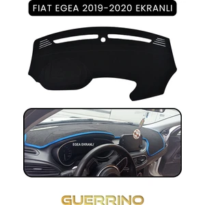 Fıat Egea 2019-2024 Modellerine Uygun Ekranlıtorpido Koruma Halısı Siyah Kenar