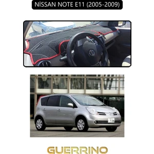 Nissan Note E11 2005-2009TORPİDO Koruma Halısı Siyah Kenar