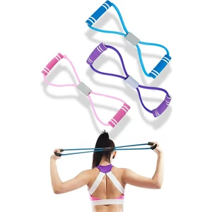 1 Adet Fitness Spor Aletleri Pilates Egzersiz Bandı Direnç Lastiği Spor Outdoor Plates