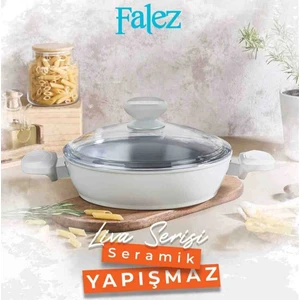 Liva Seramik Basık Tencere 30 cm